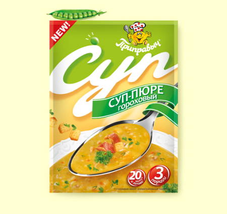 Суп Пюре гороховый 60г*15шт (шоу-бокс) Приправыч